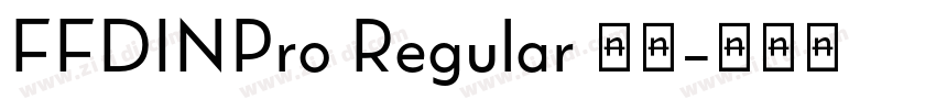 FFDINPro Regular 语言字体转换